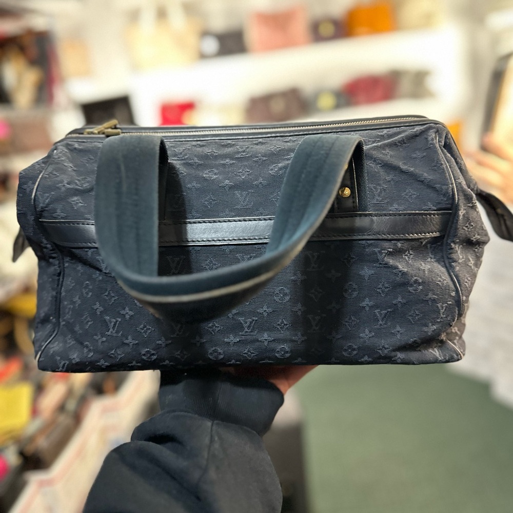 LV Denim Boston Bag